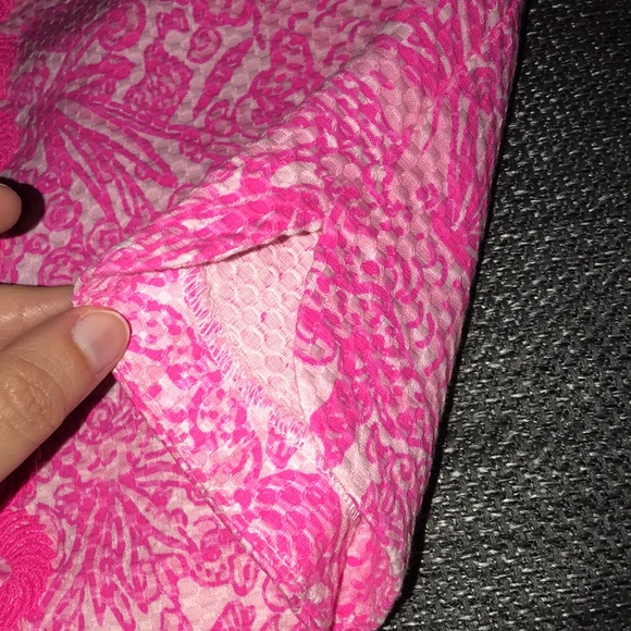 SOLD π€NWT TARGET LILLY PULITZER 2015 NEON PINK SHIFT DRESS SIZE L 10-12π€ - Picture 8 of 16